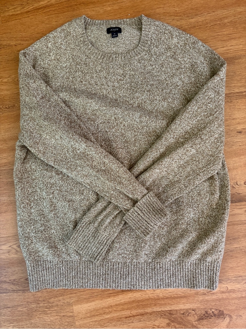 J. Crew Men’s Crewneck Sweater in Heathered Taupe